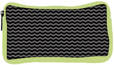 

Snoogg Eco Friendly Canvas Grey Black Wave 2457 Student Pen Pencil Case Coin Purse Pouch Cosmetic Makeup Bag (GREEN) Pouch(Multicolor)