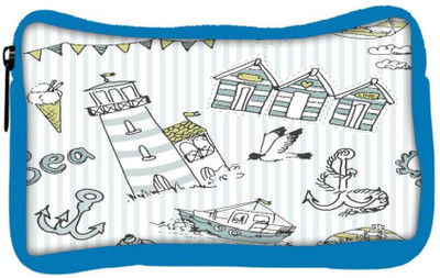 

Snoogg Eco Friendly Canvas Lite Blue Beach Side Designer Student Pen Pencil Case Coin Purse Pouch Cosmetic Makeup Bag (BLUE) Pouch(Multicolor)