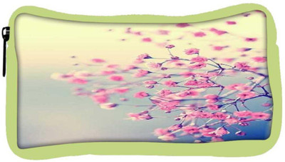 

Snoogg Eco Friendly Canvas Pink Flowers Serene Student Pen Pencil Case Coin Purse Pouch Cosmetic Makeup Bag (GREEN) Pouch(Multicolor)