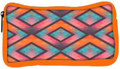 

Snoogg Eco Friendly Canvas Colorful Triangles Designer Student Pen Pencil Case Coin Purse Pouch Cosmetic Makeup Bag (ORANGE) Pouch(Multicolor)