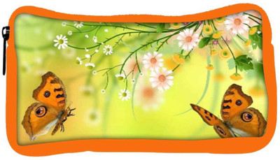

Snoogg Eco Friendly Canvas Butterfly Around The Summer 2601 Student Pen Pencil Case Coin Purse Pouch Cosmetic Makeup Bag (ORANGE) Pouch(Multicolor)