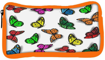 

Snoogg Eco Friendly Canvas Colorful Butterflies Student Pen Pencil Case Coin Purse Pouch Cosmetic Makeup Bag (ORANGE) Pouch(Multicolor)