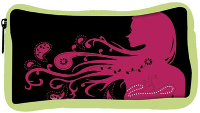 

Snoogg Eco Friendly Canvas Floral Girl Designer Student Pen Pencil Case Coin Purse Pouch Cosmetic Makeup Bag (GREEN) Pouch(Multicolor)