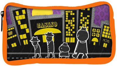 

Snoogg Eco Friendly Canvas Walking In Front Of The Casino 2728 Student Pen Pencil Case Coin Purse Pouch Cosmetic Makeup Bag (ORANGE) Pouch(Multicolor)