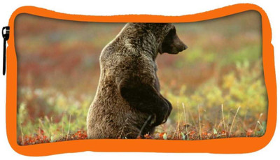 

Snoogg Eco Friendly Canvas Bear Watching Designer Student Pen Pencil Case Coin Purse Pouch Cosmetic Makeup Bag (ORANGE) Pouch(Multicolor)