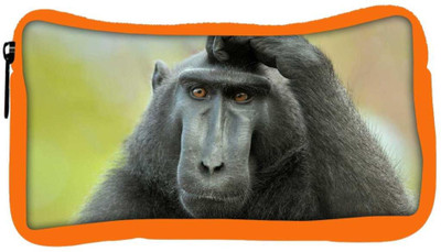 

Snoogg Eco Friendly Canvas Black Ape Designer Student Pen Pencil Case Coin Purse Pouch Cosmetic Makeup Bag (ORANGE) Pouch(Multicolor)