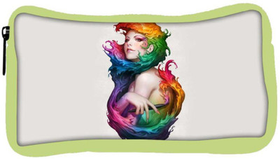 

Snoogg Eco Friendly Canvas Angel Of Colors Designer Student Pen Pencil Case Coin Purse Pouch Cosmetic Makeup Bag (GREEN) Pouch(Multicolor)