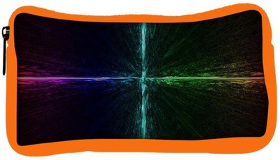 

Snoogg Eco Friendly Canvas Electric Colors Abstract Designer Student Pen Pencil Case Coin Purse Pouch Cosmetic Makeup Bag (ORANGE) Pouch(Multicolor)