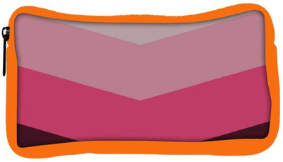

Snoogg Eco Friendly Canvas Large Chevron Student Pen Pencil Case Coin Purse Pouch Cosmetic Makeup Bag (ORANGE) Pouch(Multicolor)
