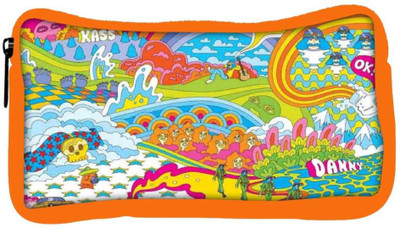 

Snoogg Eco Friendly Canvas Hippie Trip 2852 Student Pen Pencil Case Coin Purse Pouch Cosmetic Makeup Bag (ORANGE) Pouch(Multicolor)