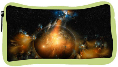 

Snoogg Eco Friendly Canvas Florous Sun Designer Student Pen Pencil Case Coin Purse Pouch Cosmetic Makeup Bag (GREEN) Pouch(Multicolor)
