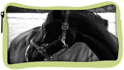 

Snoogg Eco Friendly Canvas Black Horse Designer Student Pen Pencil Case Coin Purse Pouch Cosmetic Makeup Bag (GREEN) Pouch(Multicolor)