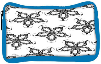 

Snoogg Eco Friendly Canvas Grey Floral Flower Designer Student Pen Pencil Case Coin Purse Pouch Cosmetic Makeup Bag (BLUE) Pouch(Multicolor)
