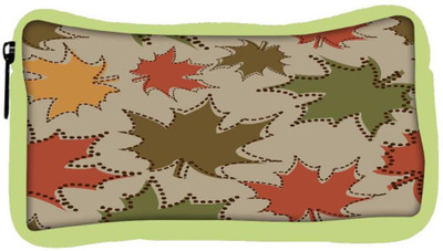 

Snoogg Eco Friendly Canvas Mixed Color Leaves Designer Student Pen Pencil Case Coin Purse Pouch Cosmetic Makeup Bag (GREEN) Pouch(Multicolor)