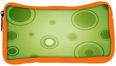 

Snoogg Eco Friendly Canvas Abstract Green Circles Designer Student Pen Pencil Case Coin Purse Pouch Cosmetic Makeup Bag (ORANGE) Pouch(Multicolor)