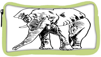 

Snoogg Eco Friendly Canvas Sketch Of Elephant Vector Illustration Student Pen Pencil Case Coin Purse Pouch Cosmetic Makeup Bag (GREEN) Pouch(Multicolor)