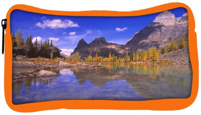 

Snoogg Eco Friendly Canvas Water Side Hills Designer Student Pen Pencil Case Coin Purse Pouch Cosmetic Makeup Bag (ORANGE) Pouch(Multicolor)