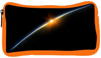 

Snoogg Eco Friendly Canvas Thin Layer Designer Student Pen Pencil Case Coin Purse Pouch Cosmetic Makeup Bag (ORANGE) Pouch(Multicolor)