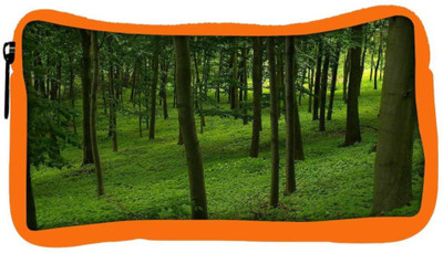 

Snoogg Eco Friendly Canvas Green Forest Designer Student Pen Pencil Case Coin Purse Pouch Cosmetic Makeup Bag (ORANGE) Pouch(Multicolor)