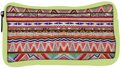 

Snoogg Eco Friendly Canvas Fabric Aztec Student Pen Pencil Case Coin Purse Pouch Cosmetic Makeup Bag (GREEN) Pouch(Multicolor)