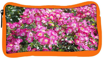 

Snoogg Eco Friendly Canvas Multicolor Flower Designer Student Pen Pencil Case Coin Purse Pouch Cosmetic Makeup Bag (ORANGE) Pouch(Multicolor)