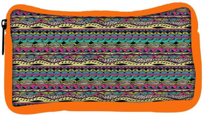 

Snoogg Eco Friendly Canvas Azter Pattern Flowy Student Pen Pencil Case Coin Purse Pouch Cosmetic Makeup Bag (ORANGE) Pouch(Multicolor)