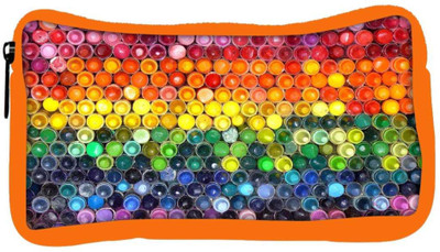 

Snoogg Eco Friendly Canvas Deluxe Crayon Box Designer Student Pen Pencil Case Coin Purse Pouch Cosmetic Makeup Bag (ORANGE) Pouch(Multicolor)