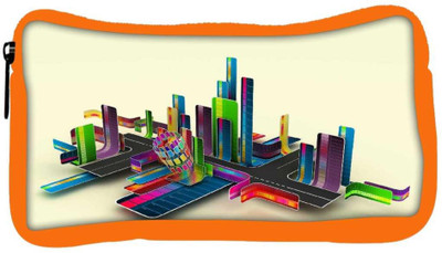 

Snoogg Eco Friendly Canvas Abstract Streets Designer Student Pen Pencil Case Coin Purse Pouch Cosmetic Makeup Bag (ORANGE) Pouch(Multicolor)