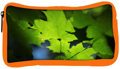

Snoogg Eco Friendly Canvas Green Leaves Designer Student Pen Pencil Case Coin Purse Pouch Cosmetic Makeup Bag (ORANGE) Pouch(Multicolor)