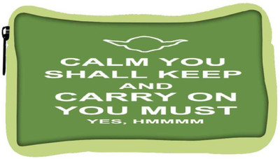 

Snoogg Eco Friendly Canvas Keep Calm And Carry On Student Pen Pencil Case Coin Purse Pouch Cosmetic Makeup Bag (GREEN) Pouch(Multicolor)