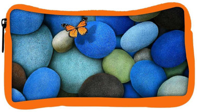 

Snoogg Eco Friendly Canvas Colorful Pebble Stone Designer Student Pen Pencil Case Coin Purse Pouch Cosmetic Makeup Bag (ORANGE) Pouch(Multicolor)