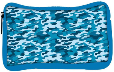 

Snoogg Eco Friendly Canvas Blue Military Pattern Designer Student Pen Pencil Case Coin Purse Pouch Cosmetic Makeup Bag (BLUE) Pouch(Multicolor)