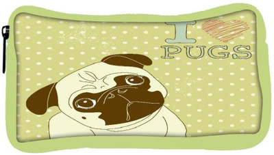

Snoogg Eco Friendly Canvas I Love Pugs Cute Little Pug On Polka Dot Background Student Pen Pencil Case Coin Purse Pouch Cosmetic Makeup Bag (GREEN) Pouch(Multicolor)