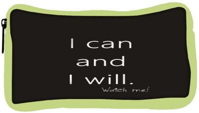

Snoogg Eco Friendly Canvas Watch Me! Student Pen Pencil Case Coin Purse Pouch Cosmetic Makeup Bag (GREEN) Pouch(Multicolor)