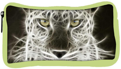 

Snoogg Eco Friendly Canvas Glowing Leopard Designer Student Pen Pencil Case Coin Purse Pouch Cosmetic Makeup Bag (GREEN) Pouch(Multicolor)