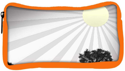 

Snoogg Eco Friendly Canvas Sun Rays Designer Student Pen Pencil Case Coin Purse Pouch Cosmetic Makeup Bag (ORANGE) Pouch(Multicolor)