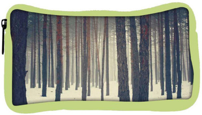 

Snoogg Eco Friendly Canvas Snow In Forest Designer Student Pen Pencil Case Coin Purse Pouch Cosmetic Makeup Bag (GREEN) Pouch(Multicolor)