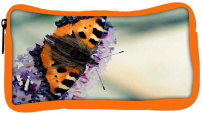 

Snoogg Eco Friendly Canvas Butterfly In White Flower Designer Student Pen Pencil Case Coin Purse Pouch Cosmetic Makeup Bag (ORANGE) Pouch(Multicolor)
