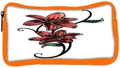 

Snoogg Eco Friendly Canvas Floral Vector Element Student Pen Pencil Case Coin Purse Pouch Cosmetic Makeup Bag (ORANGE) Pouch(Multicolor)