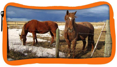 

Snoogg Eco Friendly Canvas Black Parental Horse Designer Student Pen Pencil Case Coin Purse Pouch Cosmetic Makeup Bag (ORANGE) Pouch(Multicolor)