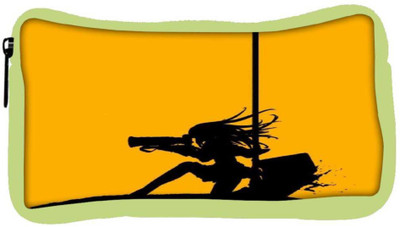 

Snoogg Eco Friendly Canvas Women And Bullets 2490 Student Pen Pencil Case Coin Purse Pouch Cosmetic Makeup Bag (GREEN) Pouch(Multicolor)