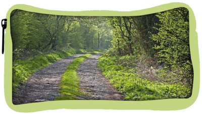 

Snoogg Eco Friendly Canvas Abstract Pathway Designer Student Pen Pencil Case Coin Purse Pouch Cosmetic Makeup Bag (GREEN) Pouch(Multicolor)