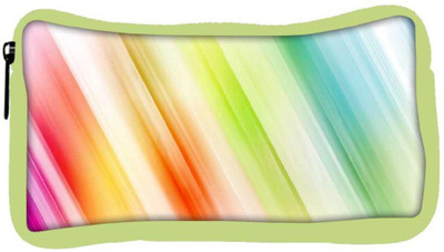 

Snoogg Eco Friendly Canvas Abstract Rays Designer Student Pen Pencil Case Coin Purse Pouch Cosmetic Makeup Bag (GREEN) Pouch(Multicolor)