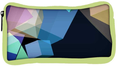 

Snoogg Eco Friendly Canvas Polygon Abstract 2543 Student Pen Pencil Case Coin Purse Pouch Cosmetic Makeup Bag (GREEN) Pouch(Multicolor)