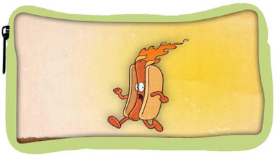 

Snoogg Eco Friendly Canvas Burning Hotdog Designer Student Pen Pencil Case Coin Purse Pouch Cosmetic Makeup Bag (GREEN) Pouch(Multicolor)