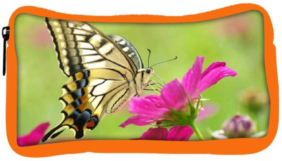 

Snoogg Eco Friendly Canvas Multicolor Butterfly Designer Student Pen Pencil Case Coin Purse Pouch Cosmetic Makeup Bag (ORANGE) Pouch(Multicolor)