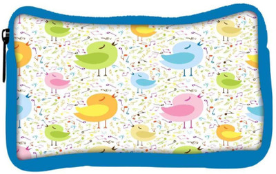 

Snoogg Eco Friendly Canvas Singing Birds Designer Student Pen Pencil Case Coin Purse Pouch Cosmetic Makeup Bag (BLUE) Pouch(Multicolor)
