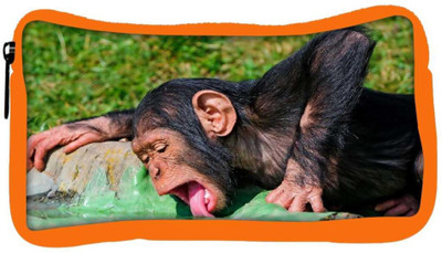

Snoogg Eco Friendly Canvas Chimpanese Drinkng Water Designer Student Pen Pencil Case Coin Purse Pouch Cosmetic Makeup Bag (ORANGE) Pouch(Multicolor)