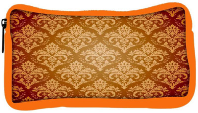 

Snoogg Eco Friendly Canvas Yellow Brown Pattern Designer Student Pen Pencil Case Coin Purse Pouch Cosmetic Makeup Bag (ORANGE) Pouch(Multicolor)