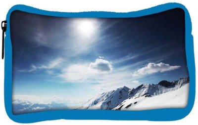 

Snoogg Eco Friendly Canvas Abstract Snow Designer Student Pen Pencil Case Coin Purse Pouch Cosmetic Makeup Bag (BLUE) Pouch(Multicolor)